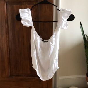 Off the shoulder crop top